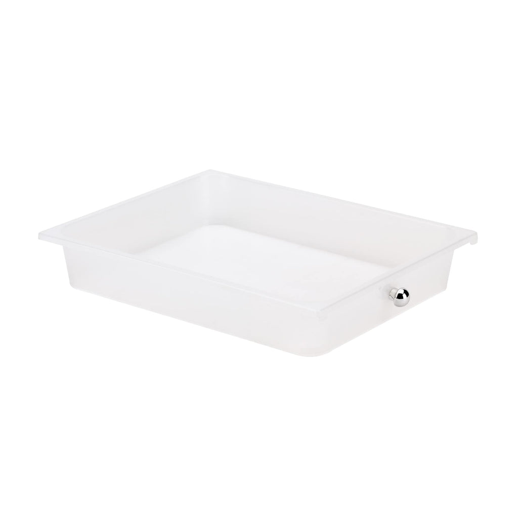 10 Drawer Mobile Cart White Chrome V8613
