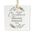 Ceramic 3-inch Square Ornament O5880