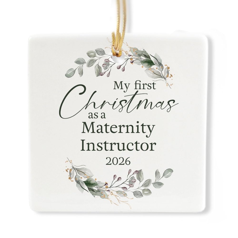 Ceramic 3-inch Square Ornament O5880