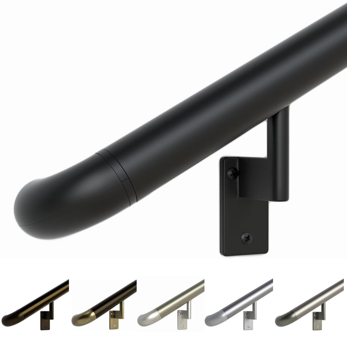 Satin Black 6ft ADA Handrail Kit A837540
