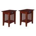 2 Piece Side Table Set in Walnut Y591939