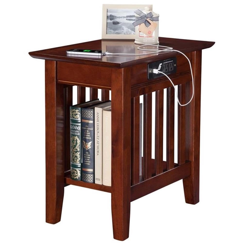 2 Piece Side Table Set in Walnut Y591939