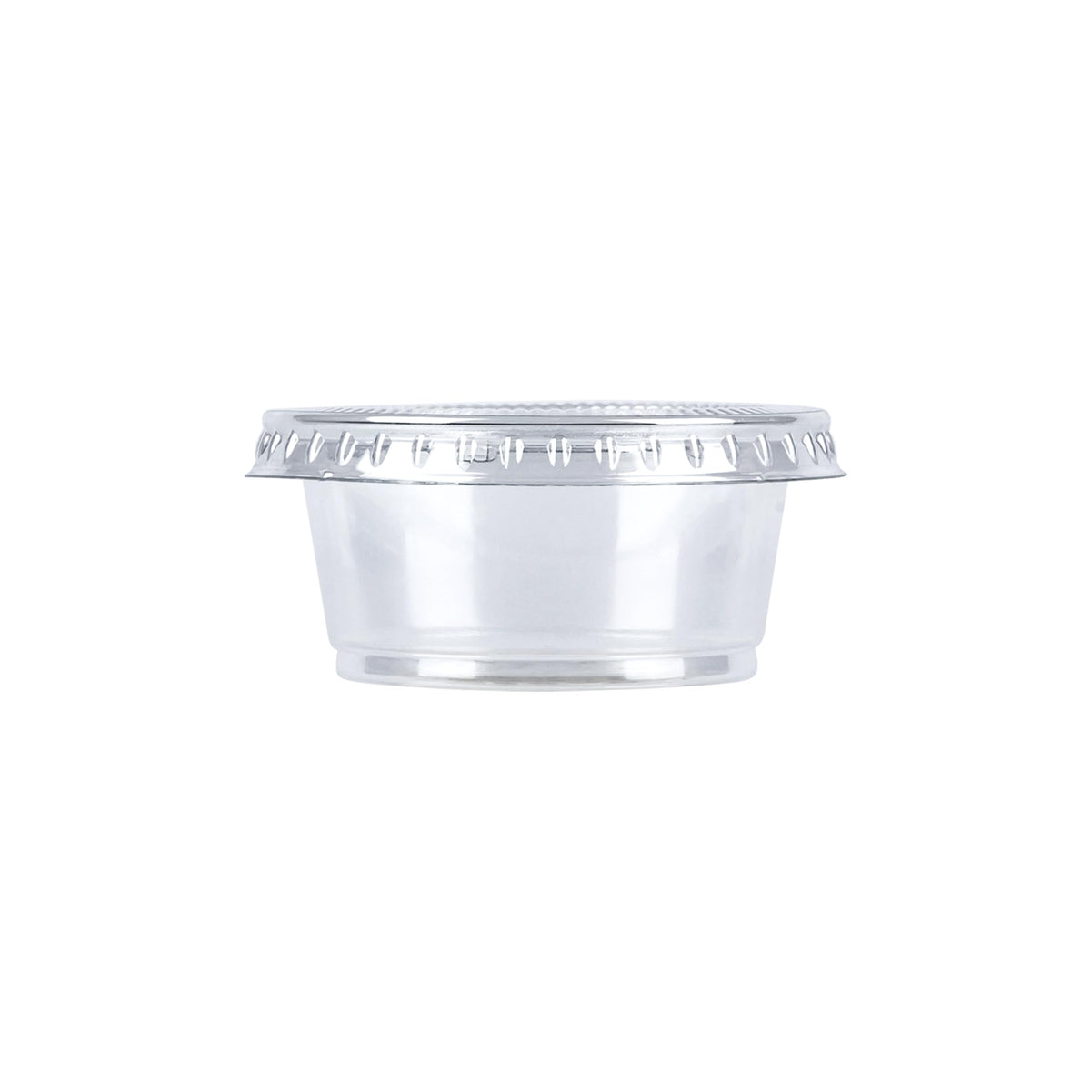 2oz 50 Count BPA Free Disposable Plastic To-Go Cups and Lids O42701