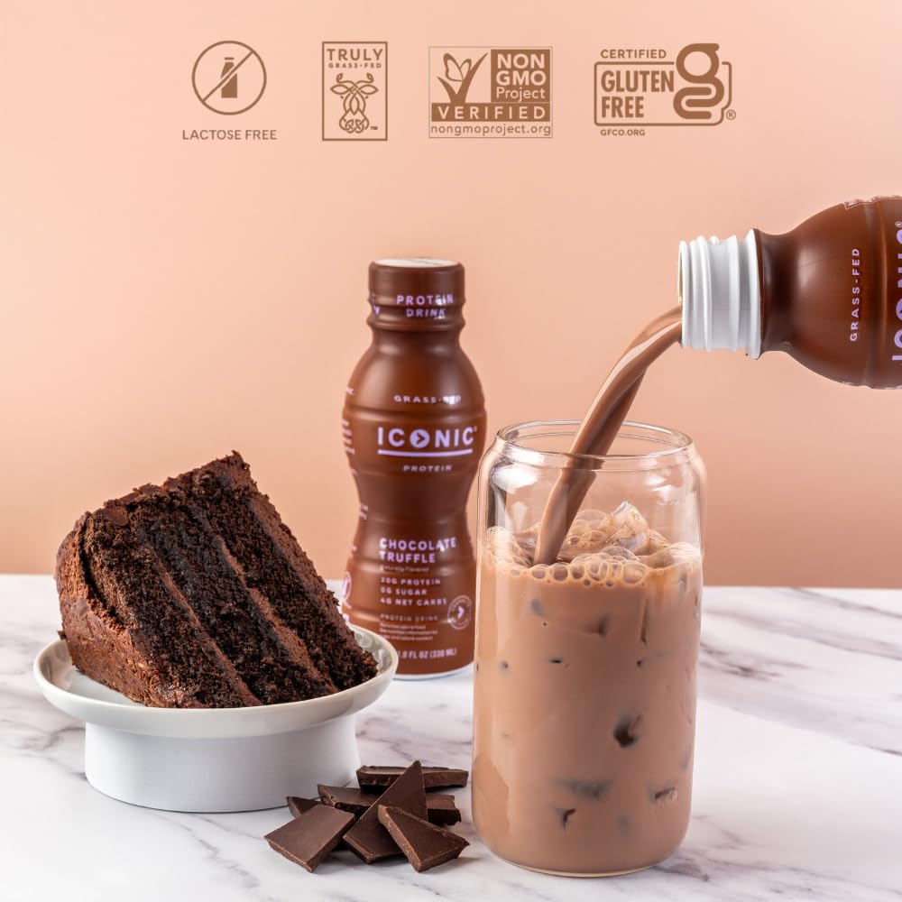 Chocolate Truffle Sugar Free Low Carb Protein Drinks 12 Pack M4937