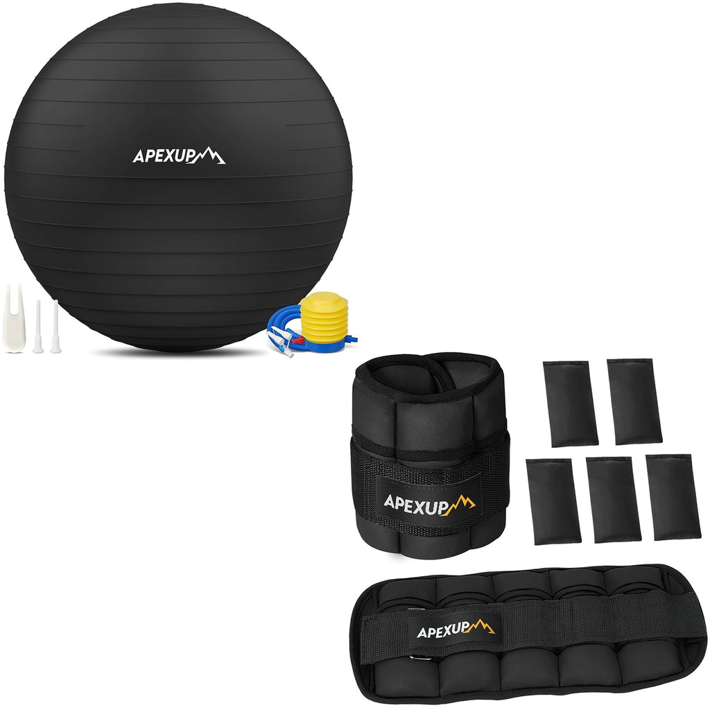 Adjustable Ankle Weights + Yoga Ball N335