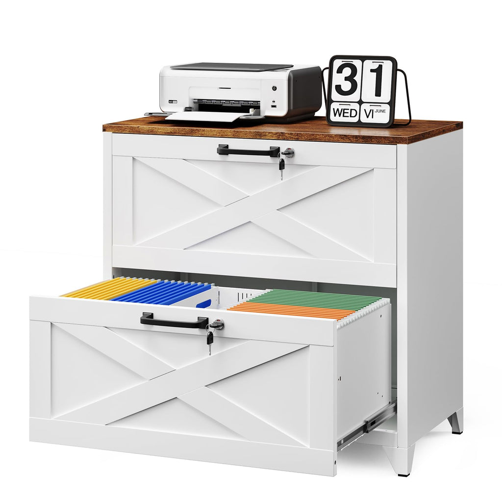 2 Drawer Metal File Cabinet with Lock G436