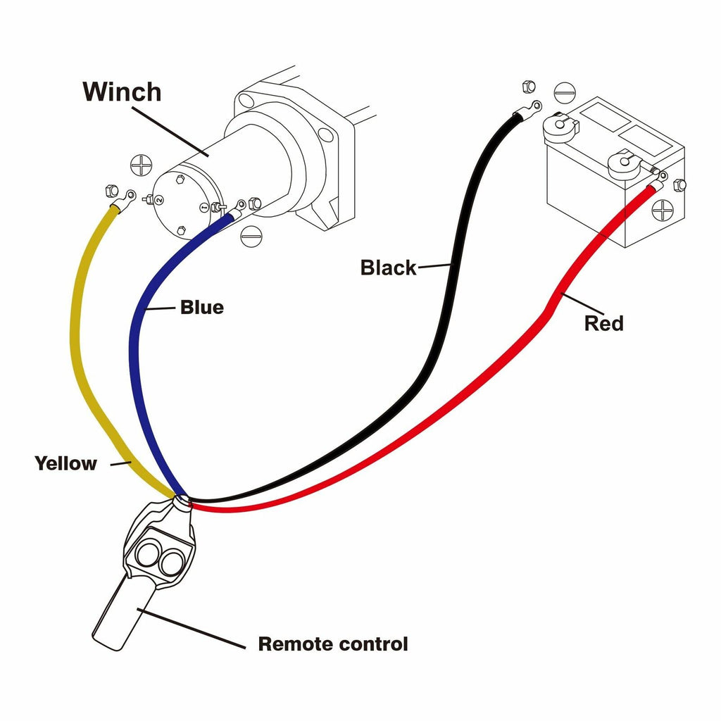 2500lbs 12V Waterproof Electric Winch with Steel Cable W72963