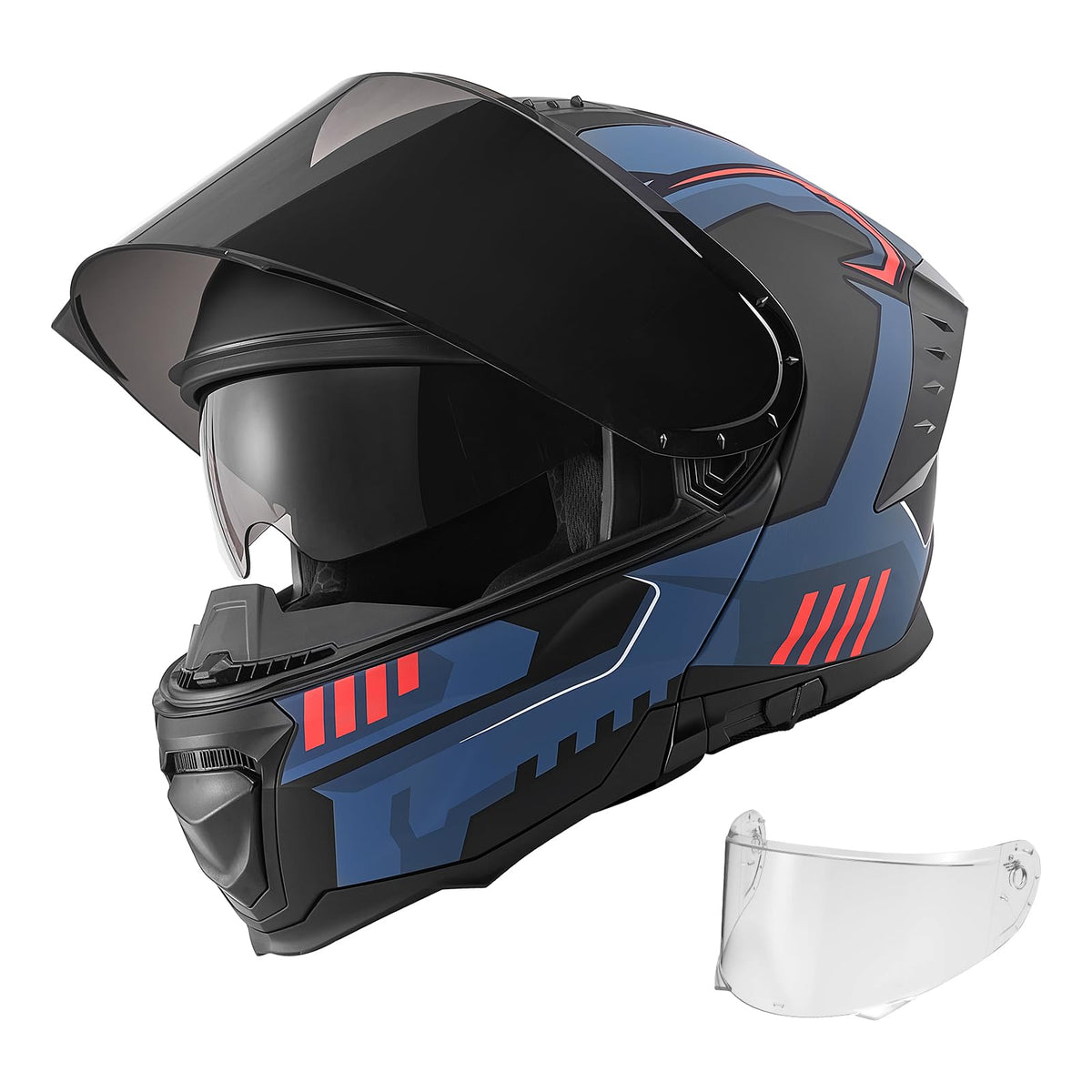 DOT Approved Adult Motocross Helmet with Clear Visor E7049