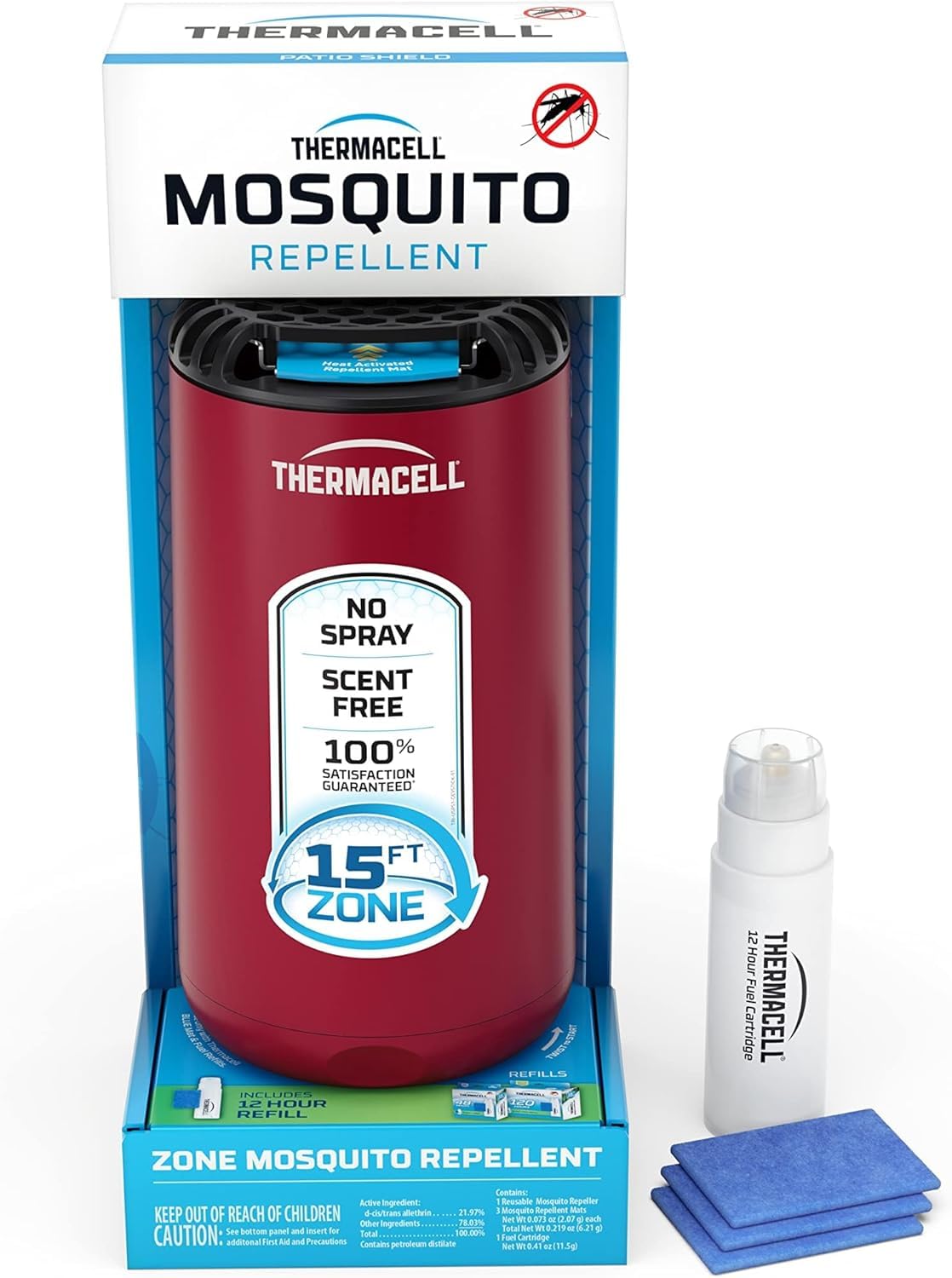 Mosquito Repeller Patio Shield 12-Hour Refill 15 Foot Zone T559656