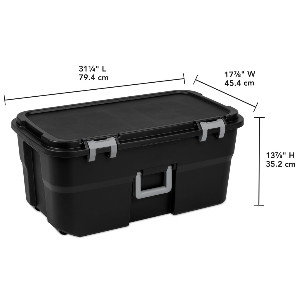 22 Gallon Rolling Storage Trunk with Wheels and Handle X456180