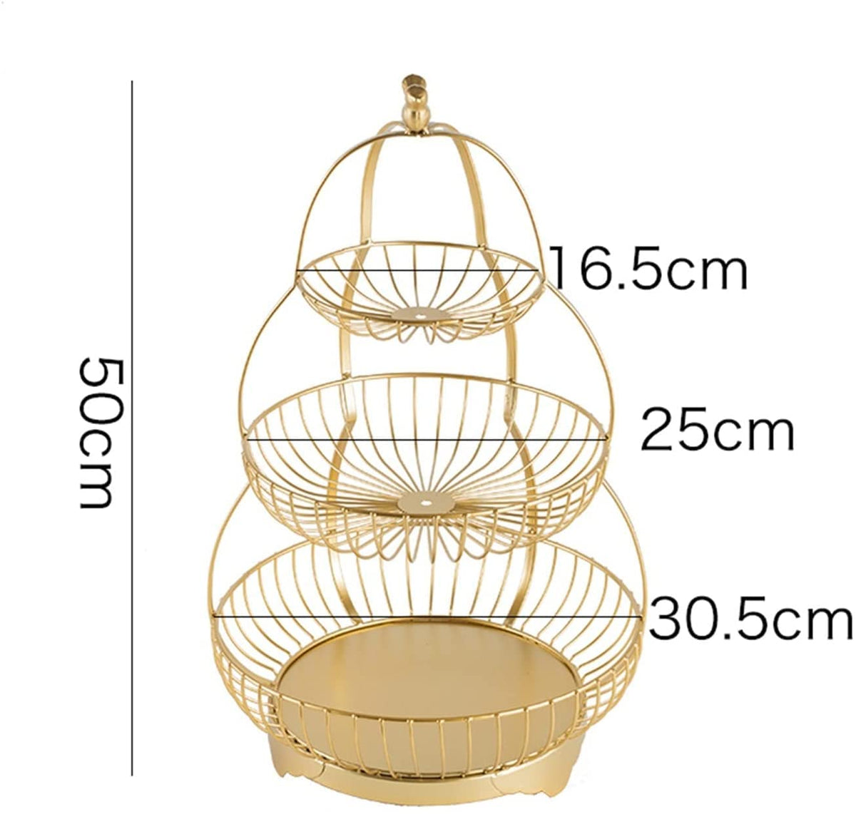 3-Tier Metal Fruit Basket C805