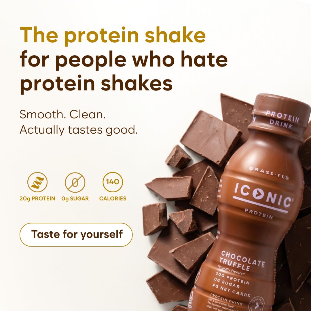 Chocolate Truffle Sugar Free Low Carb Protein Drinks 12 Pack M4937