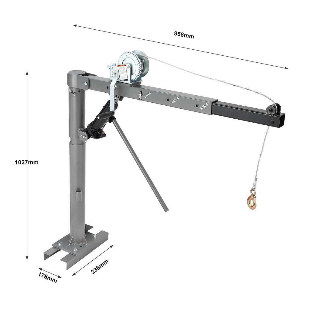 Hydraulic Pickup Truck Crane with 1000 lbs Capacity P27391