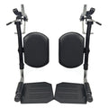 Black Padded Wheelchair Legrest Assembly A4850