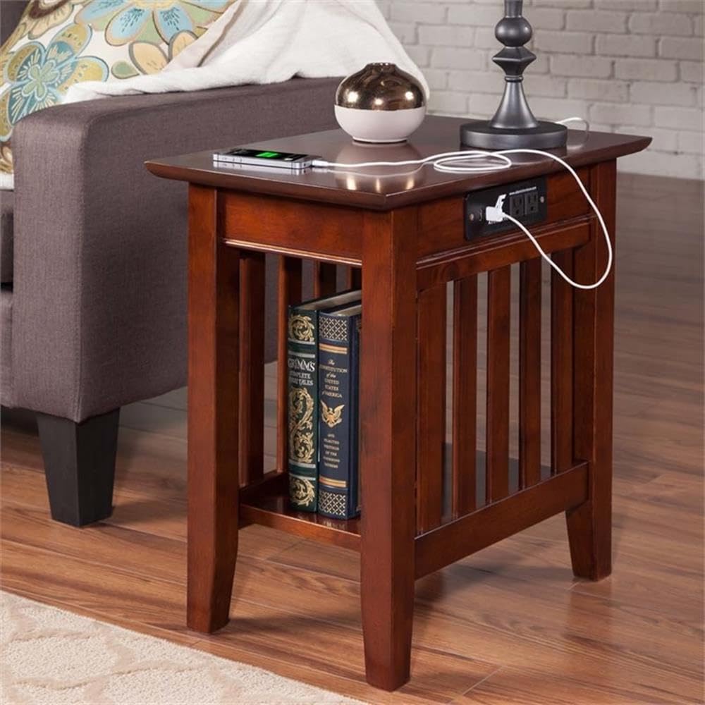 2 Piece Side Table Set in Walnut Y591939