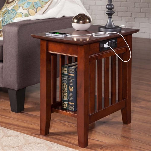 2 Piece Side Table Set in Walnut Y591939