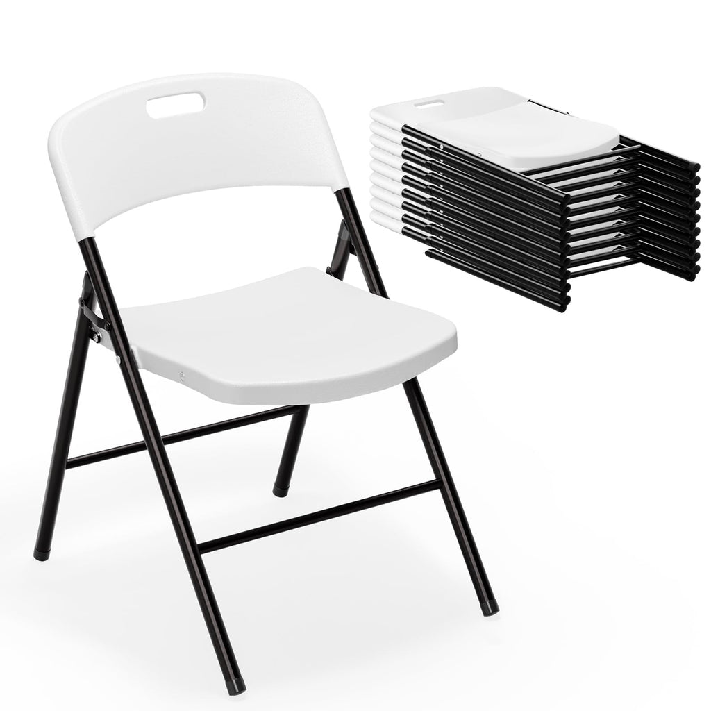 White Plastic Folding Chairs S83601