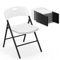 White Plastic Folding Chairs S83601