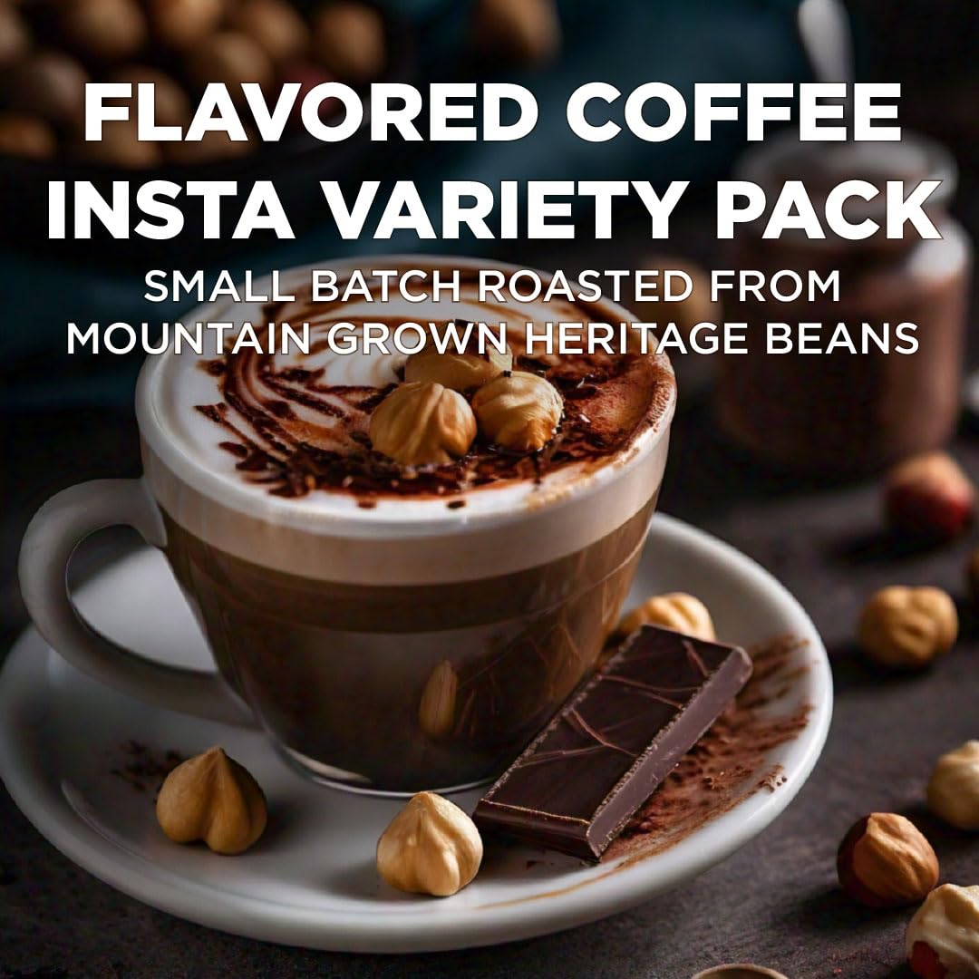 Flavored Instant Coffee Variety Pack, 24ct S121198