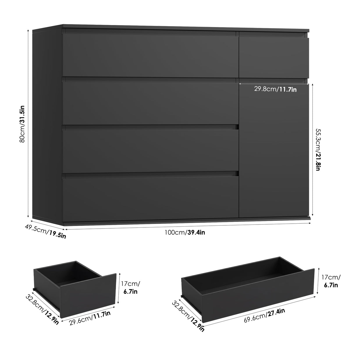 Black Dresser S9090