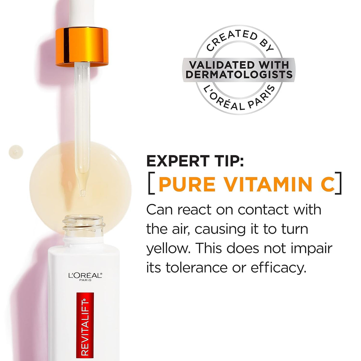 Vitamin C Brightening Face Serum with Vitamin E, Salicylic Acid, 1 oz J7333