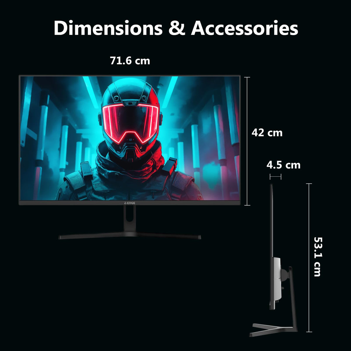 32 inch IPS Gaming Monitor QHD 1440P 200Hz D62807