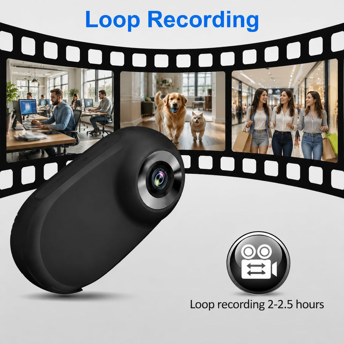 1080P Wireless Mini Pet Camera Collar H35693