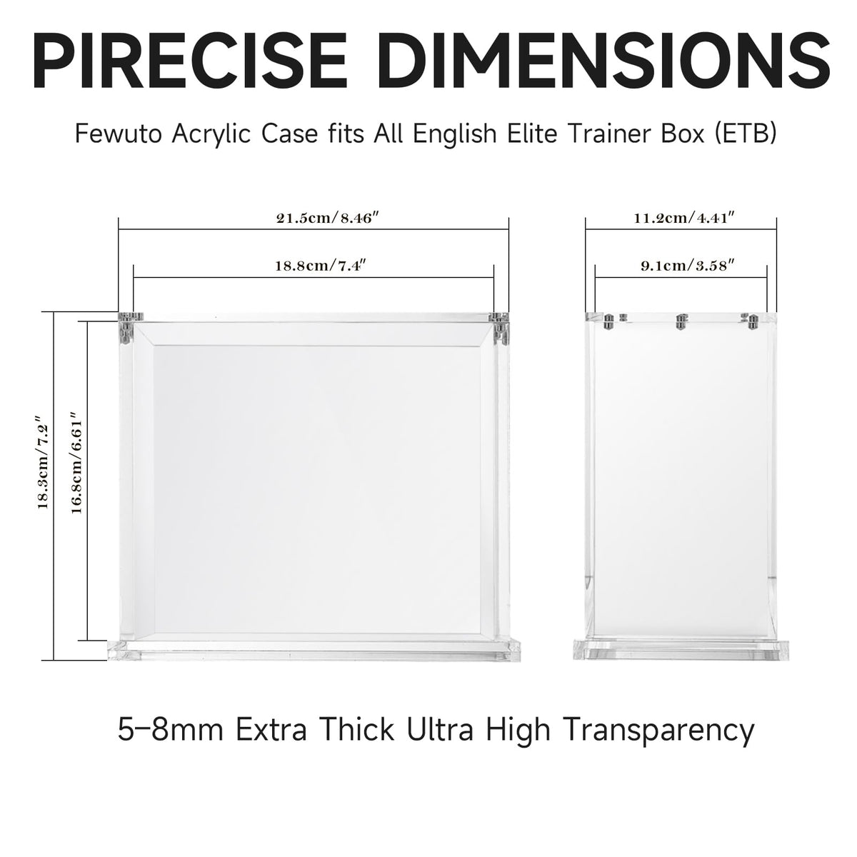 Acrylic Display Case with Locking Lid M21955