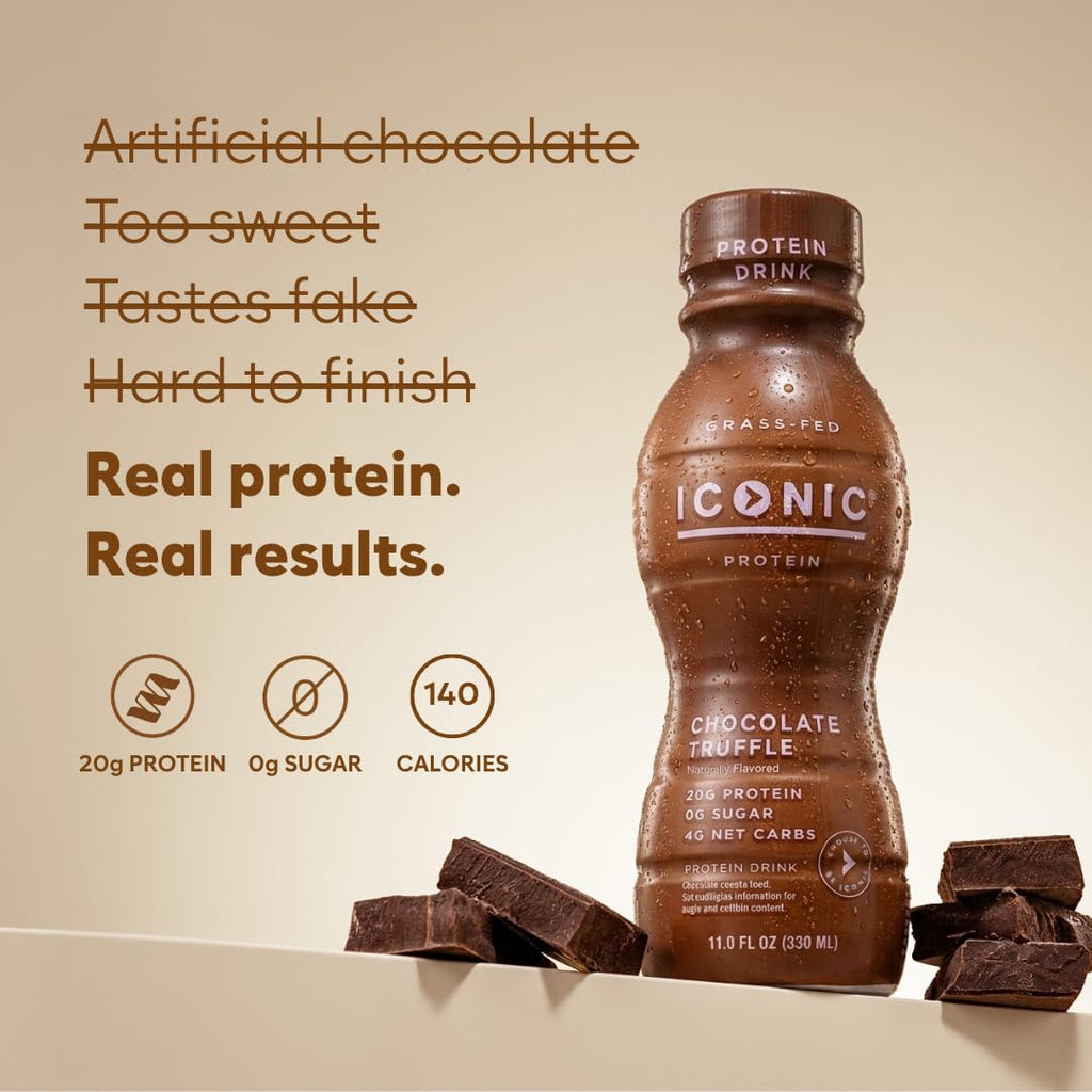 Chocolate Truffle Sugar Free Low Carb Protein Drinks 12 Pack M4937