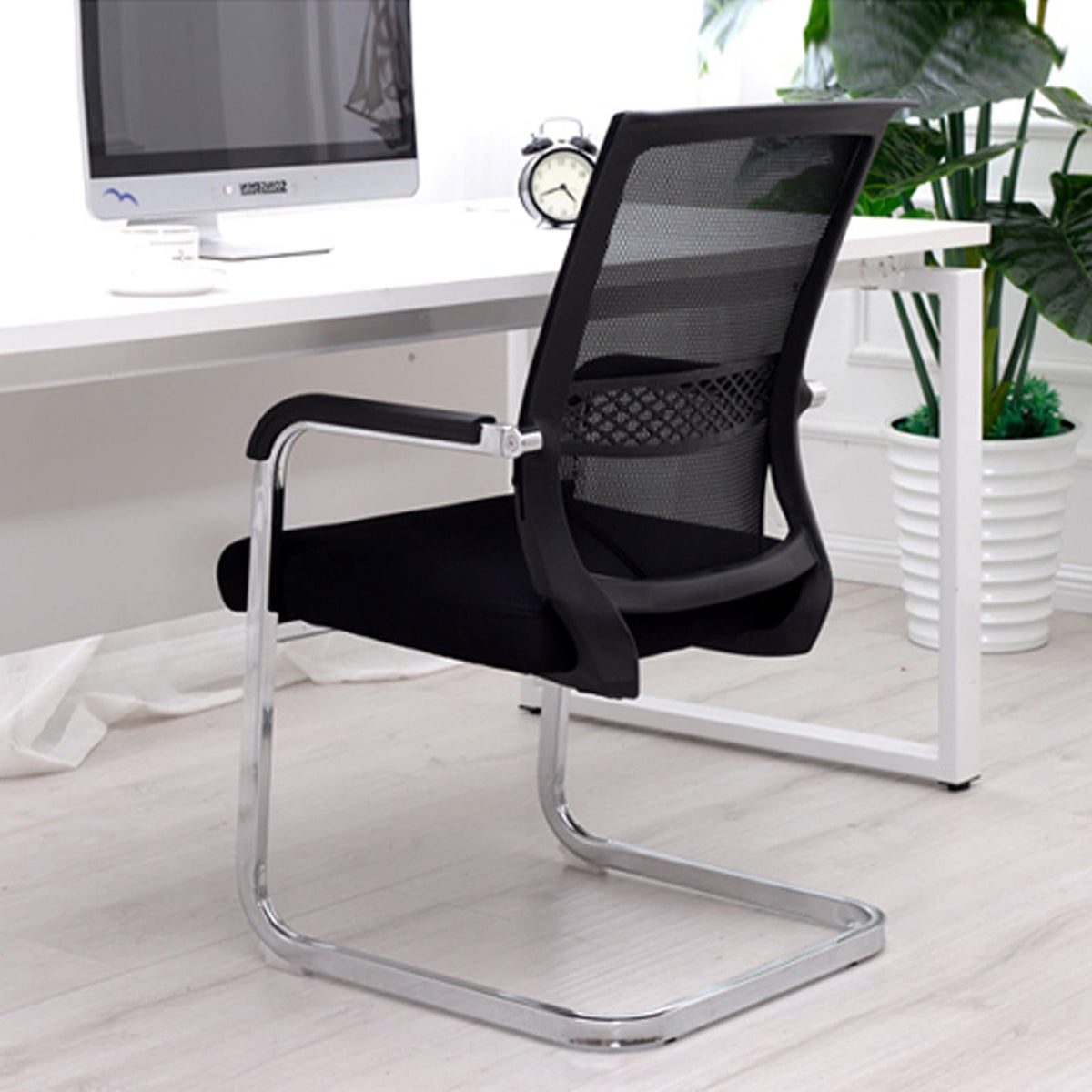 Orange Mesh Ergonomic Desk Chair with Lumbar Support H164