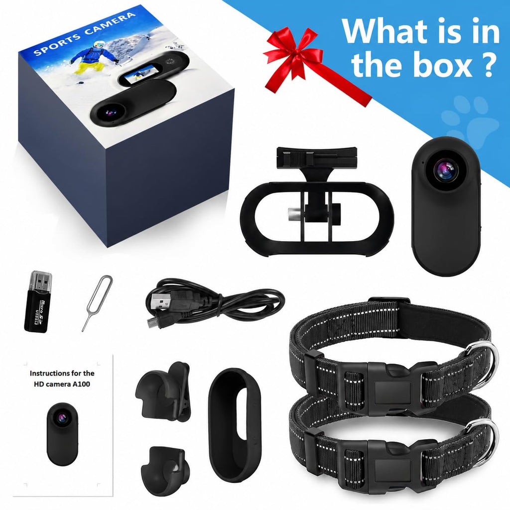 1080P Wireless Mini Pet Camera Collar H35693