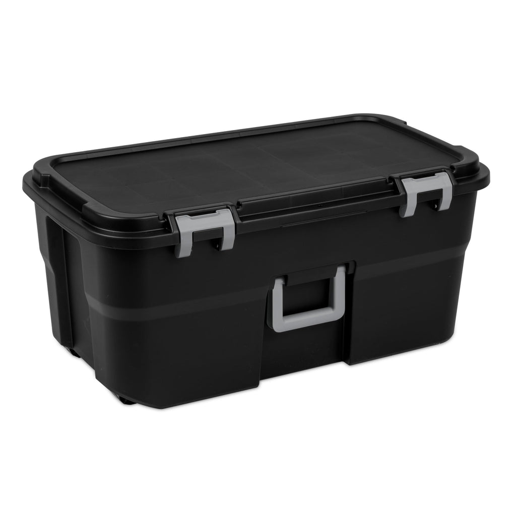 22 Gallon Rolling Storage Trunk with Wheels and Handle X456180