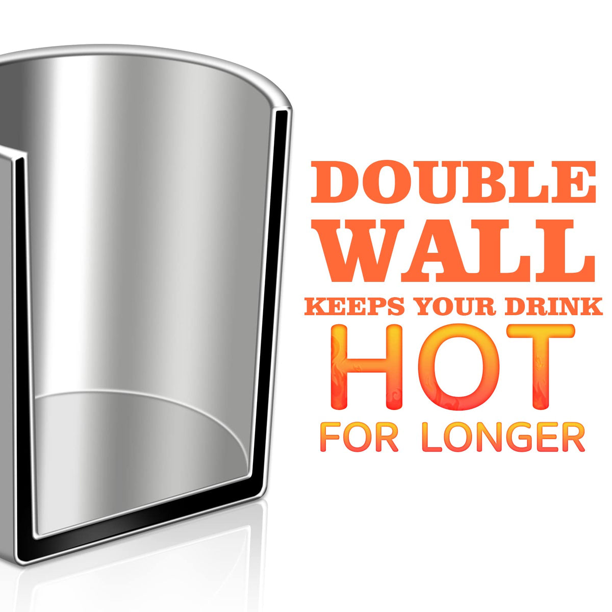 2 Pcs 16.9oz Stainless Steel Double Wall Vacuum Insulated Mug D99956
