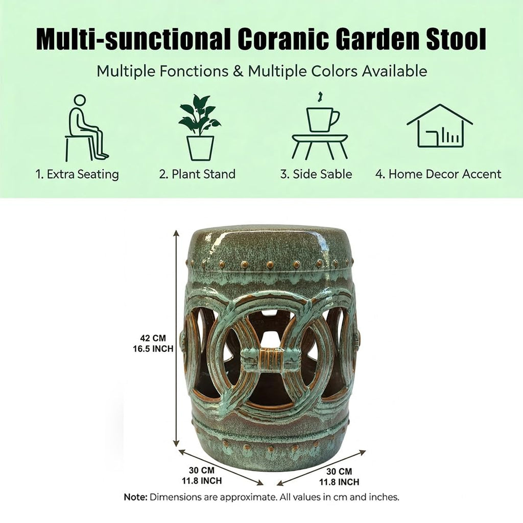 Ceramic Garden Stool R3770