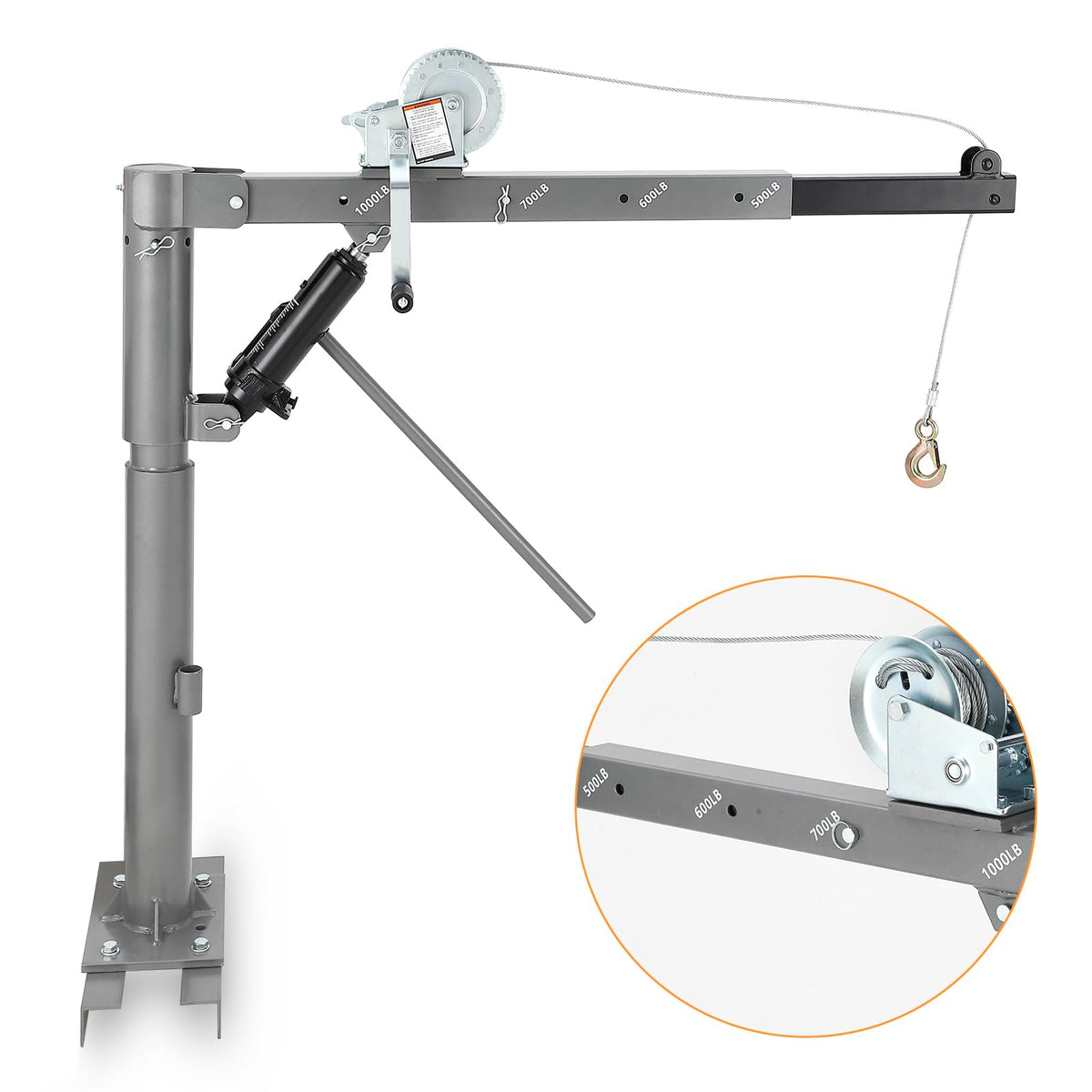 Hydraulic Pickup Truck Crane with 1000 lbs Capacity P27391
