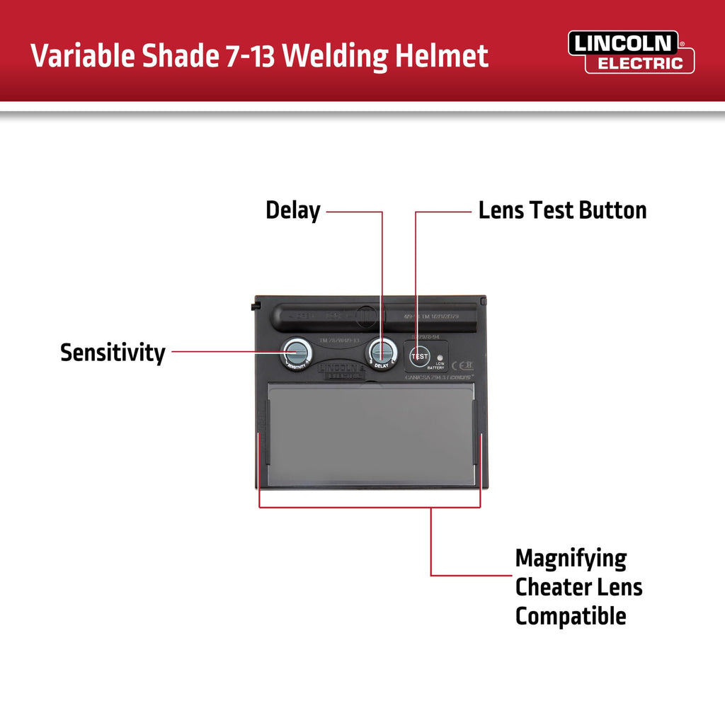 Auto Darkening Welding Helmet Shade 7-13 E122935