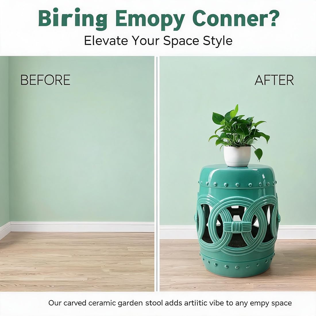 Ceramic Garden Stool R3770