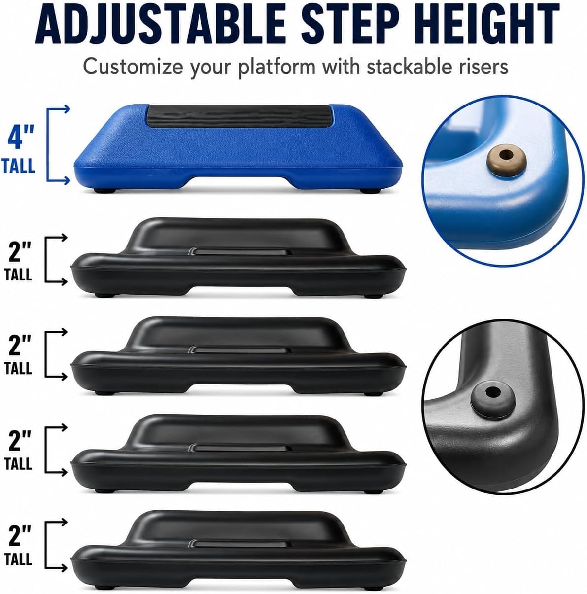 Adjustable Non-Slip Aerobic Step Platform L920612