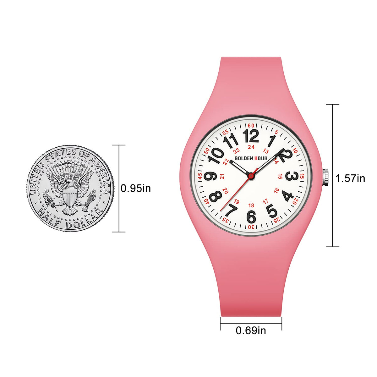 Waterproof Analog Unisex Watches Silicone Strap A247