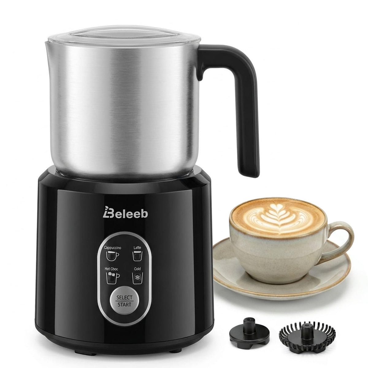 Detachable Milk Frother and Steamer 11.8oz R255