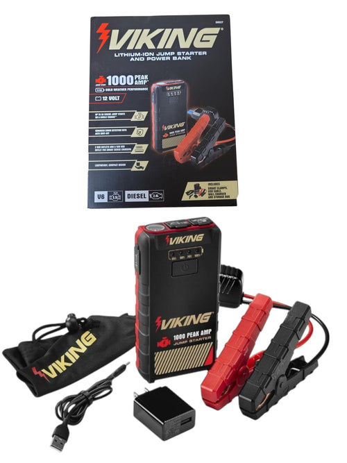 1000 Peak amp Lithium-ion Jump Starter and Power Bank S48425