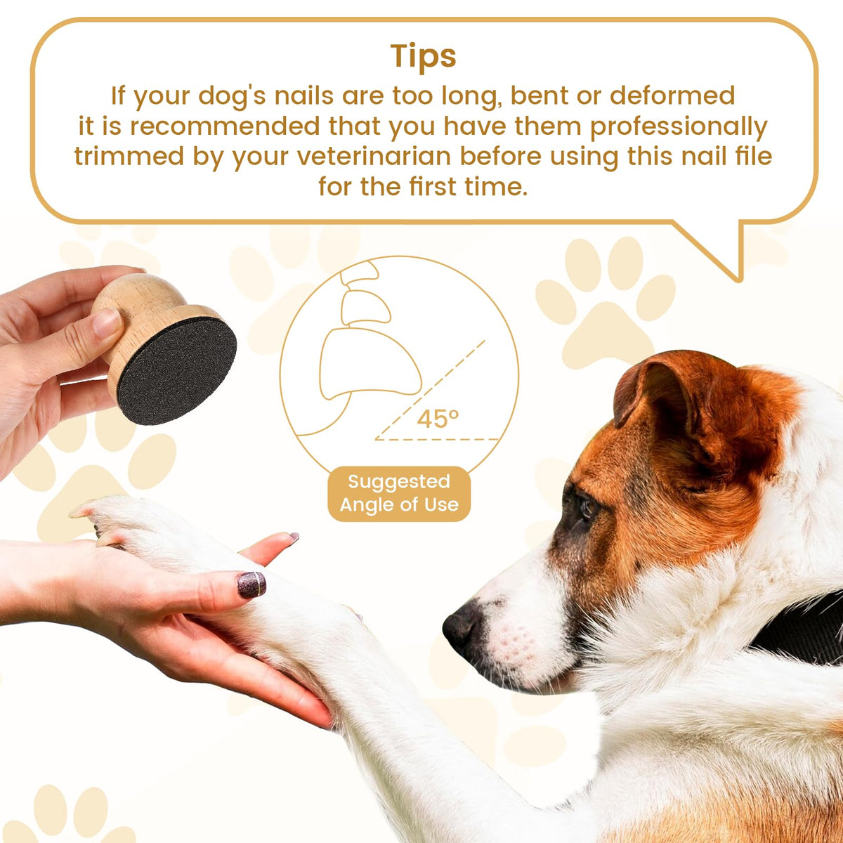 Dog Nail File with 3 Pcs Replaceable Sandpaper V225
