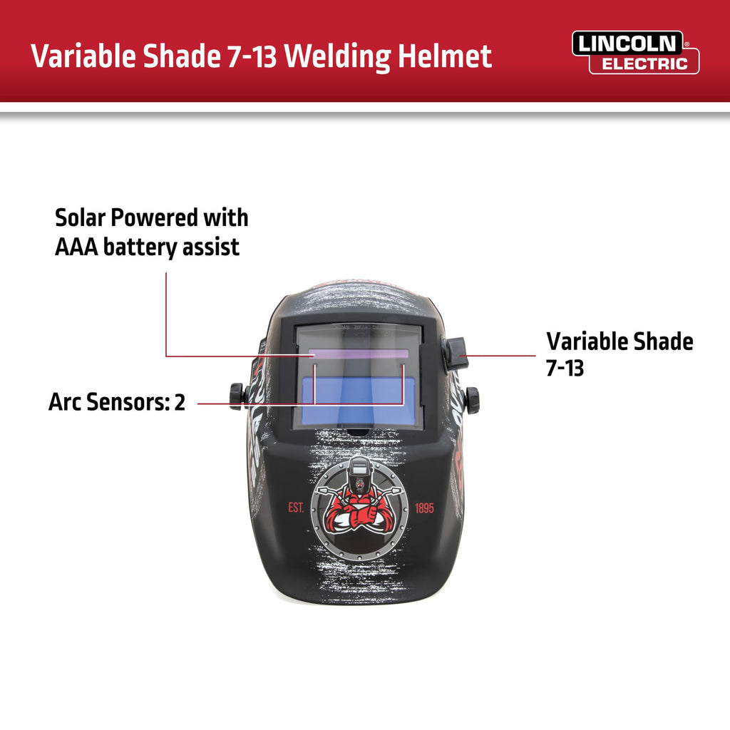 Auto Darkening Welding Helmet Shade 7-13 E122935