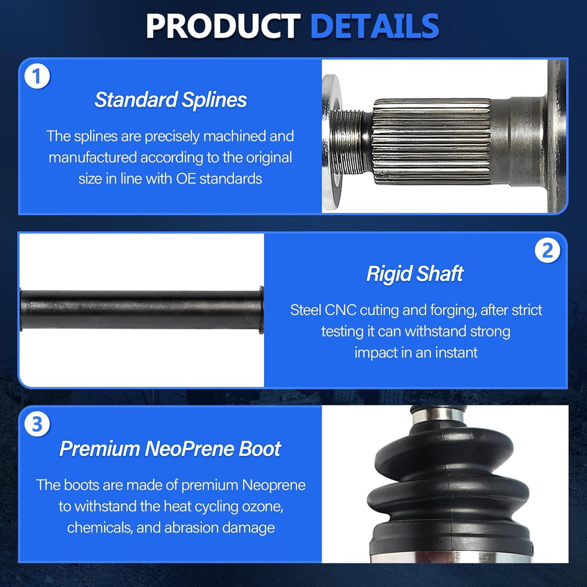 CV Axle Front Pair 4WD Y246