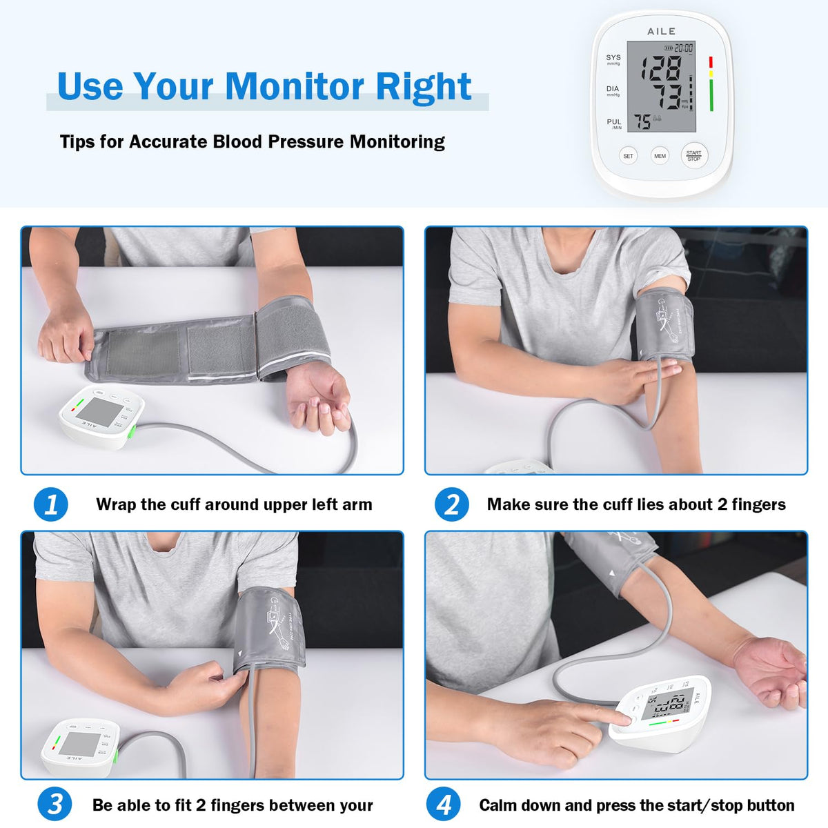 FDA Cleared Blood Pressure Monitor N438