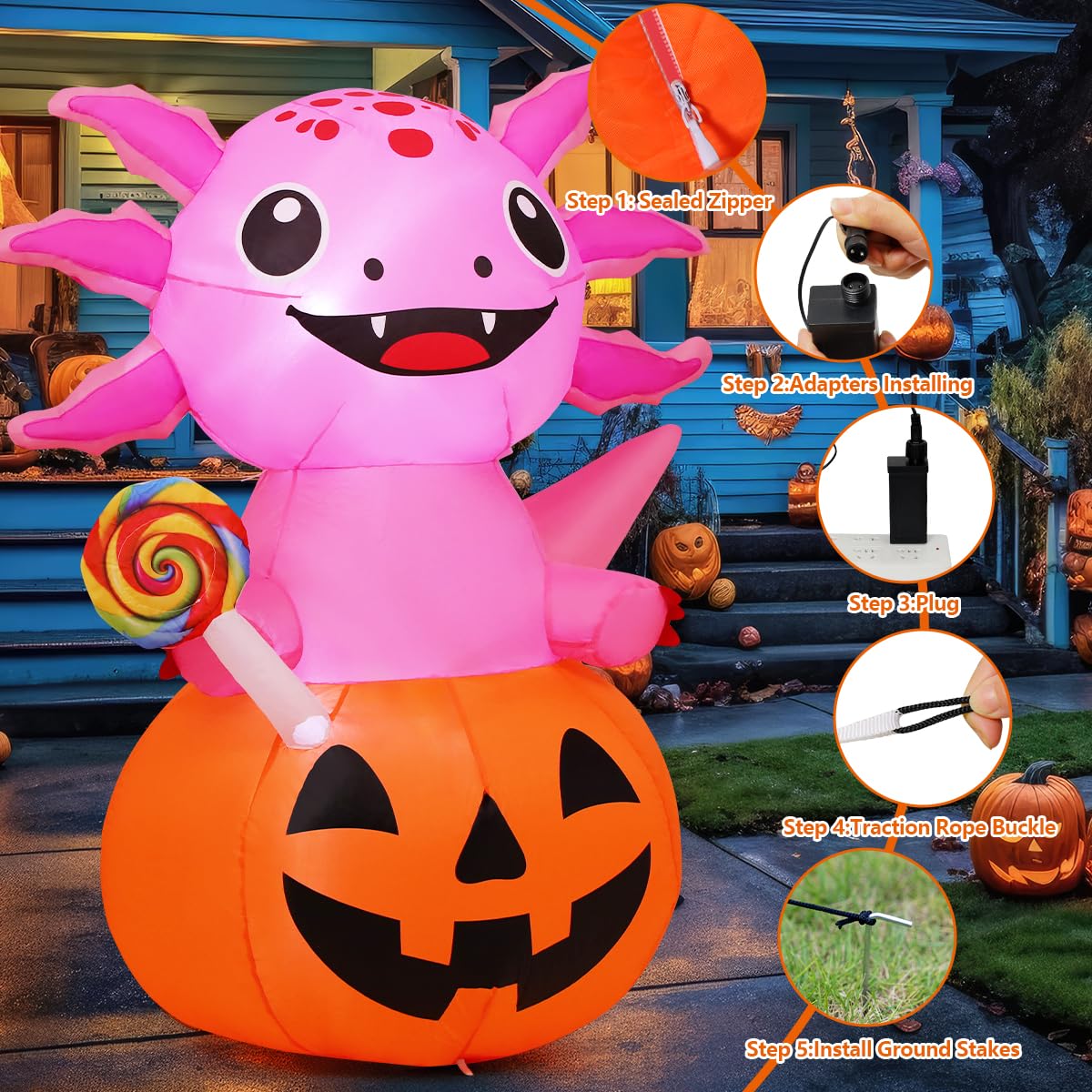 5 FT Inflatables with Built-in LEDs N331