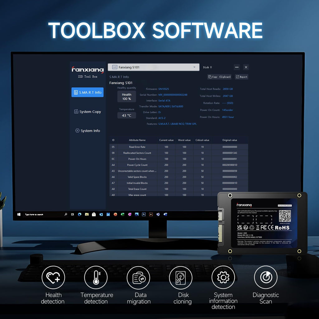 4TB SATA III 2.5" Internal Solid State Drive E242705