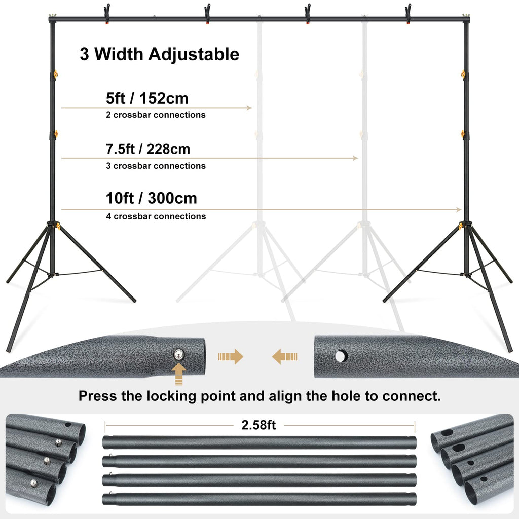 10x6.5ft Backdrop Stand Kit L938
