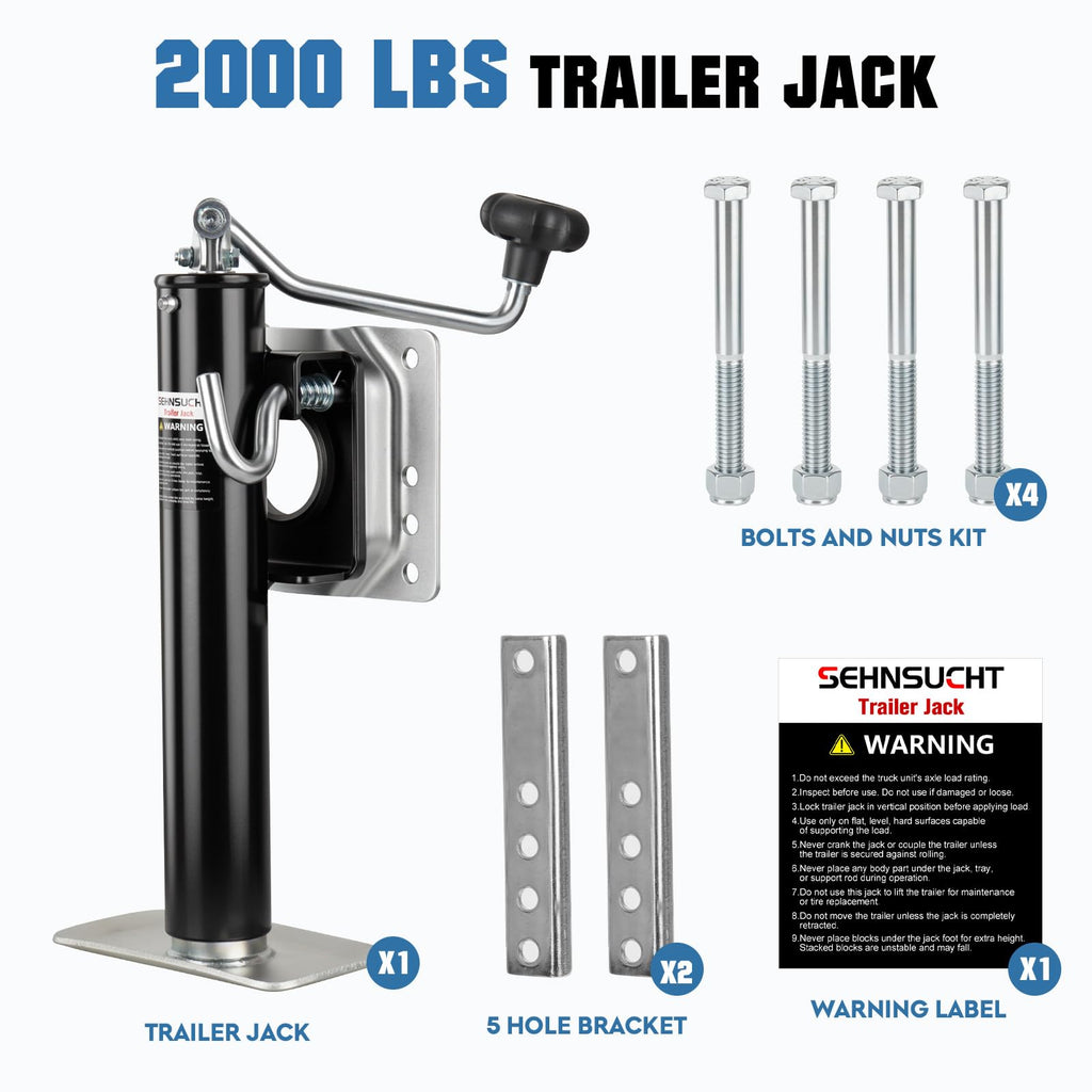 2000lb Swivel Trailer Jack with Handle W551331