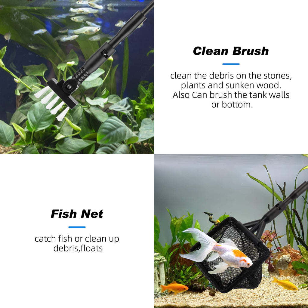 Small Fish Tank Cleaner Aquarium Cleaning Tools Kit W193249